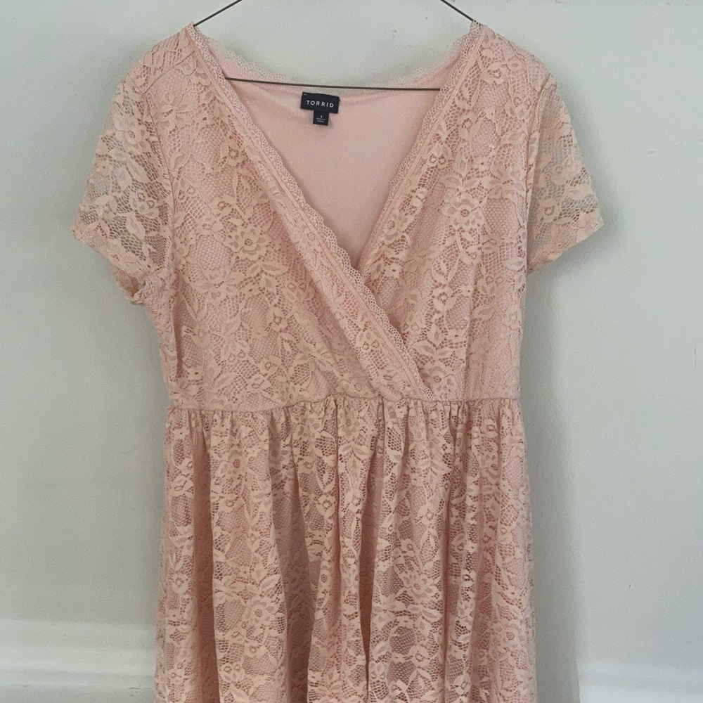 Torrid lace skater style dress